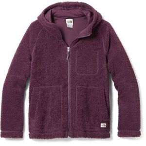 The North Face Womens Ridge Full Zip Hoodie Sz M BlackBerry Wine